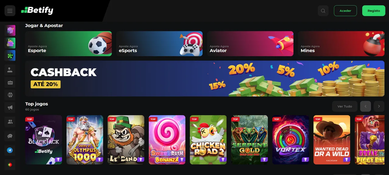 Licença e história da Betify